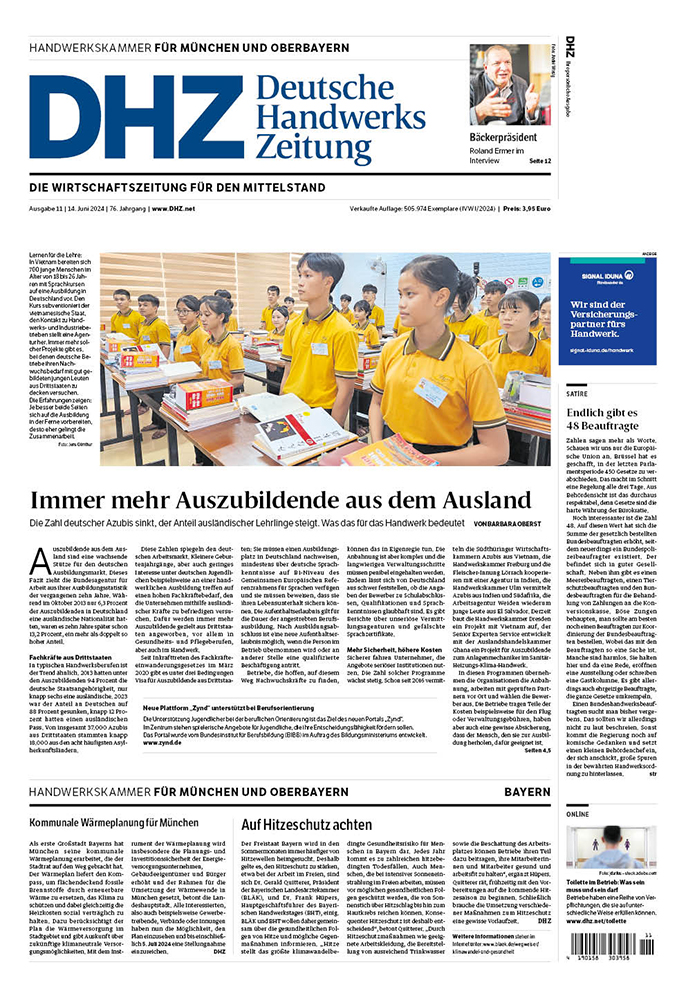 Deutsche Handwerks Zeitung - Ausgabe 11/2024