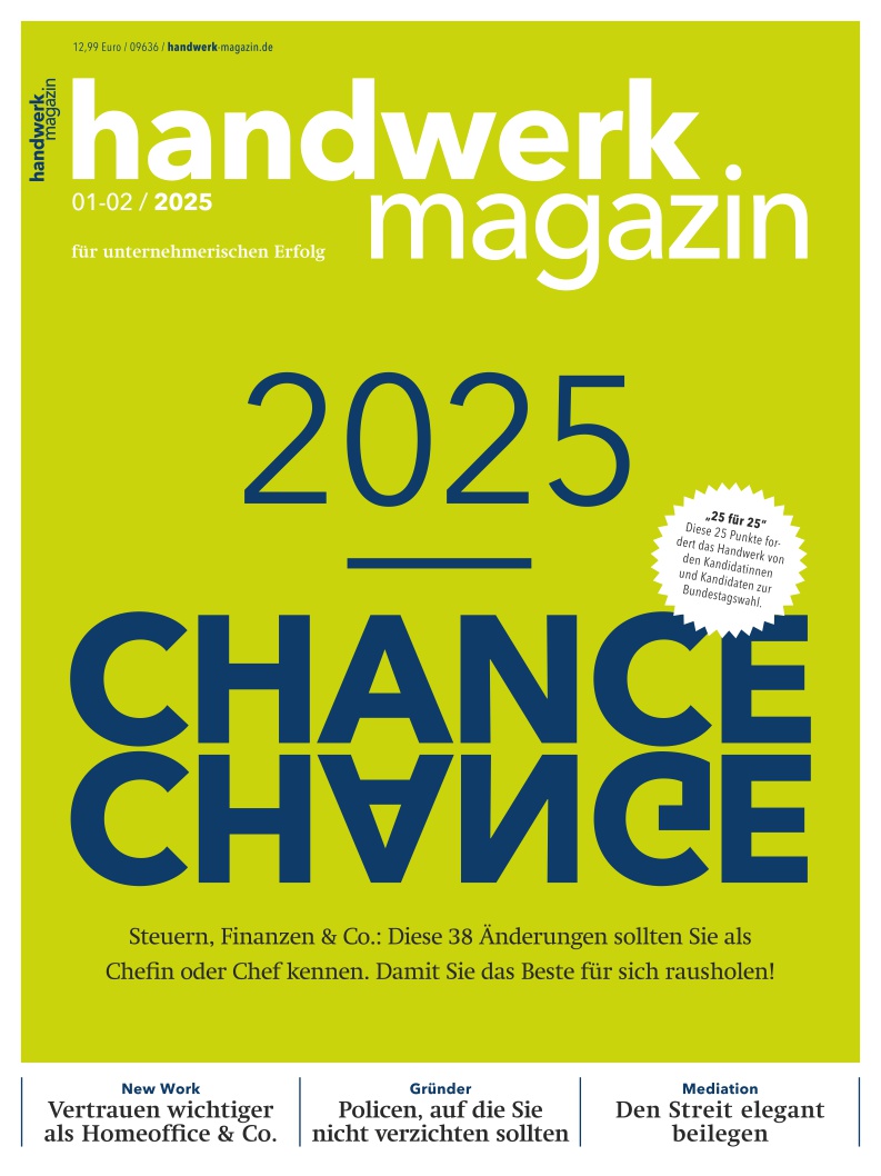 handwerk magazin - Ausgabe 1-2/2025 - digital