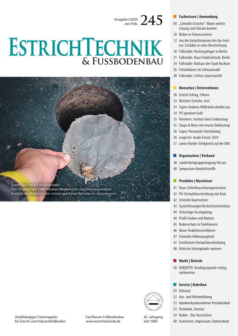 Cover EstrichTechnik 1 2025